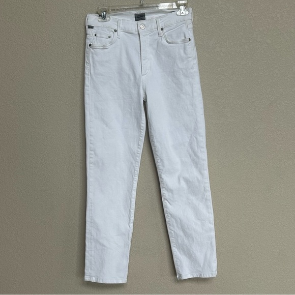Citizens of Humanity Cara High Rise Cigarette Ankle Jeans White Women’s Size 27 - Picture 2 of 10